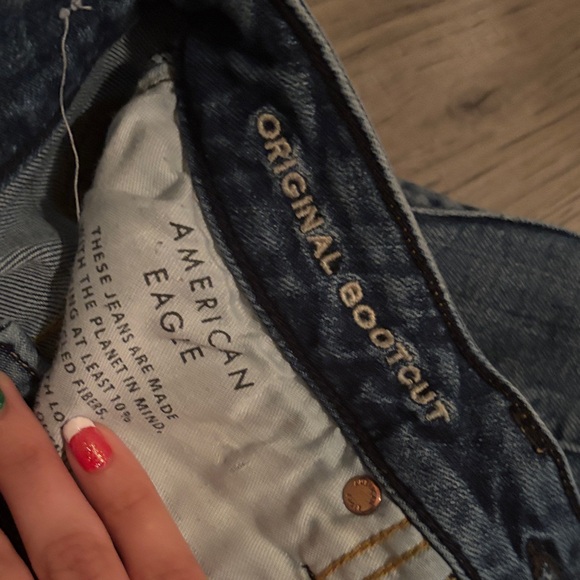 American Eagle Outfitters Dark Blue Straight Jeans - Picture 3 of 3